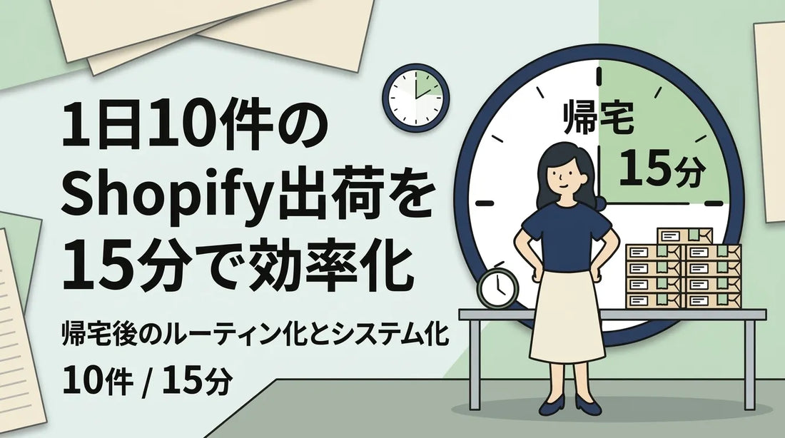 Shopifyで発送業務を仕組み化する方法｜1日10件の発送ルーティン